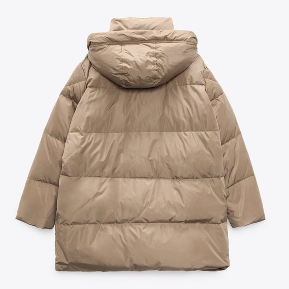 WATER & WIND PROTECTION HOODED DOWN COAT - Picture 4 of 14